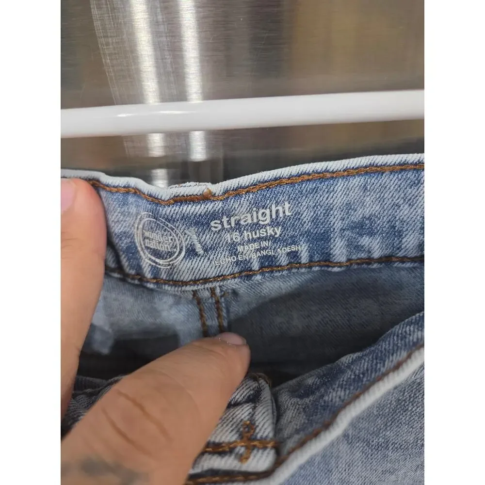 Straight Leg Jeans - Wonder Nation - 16 Husky